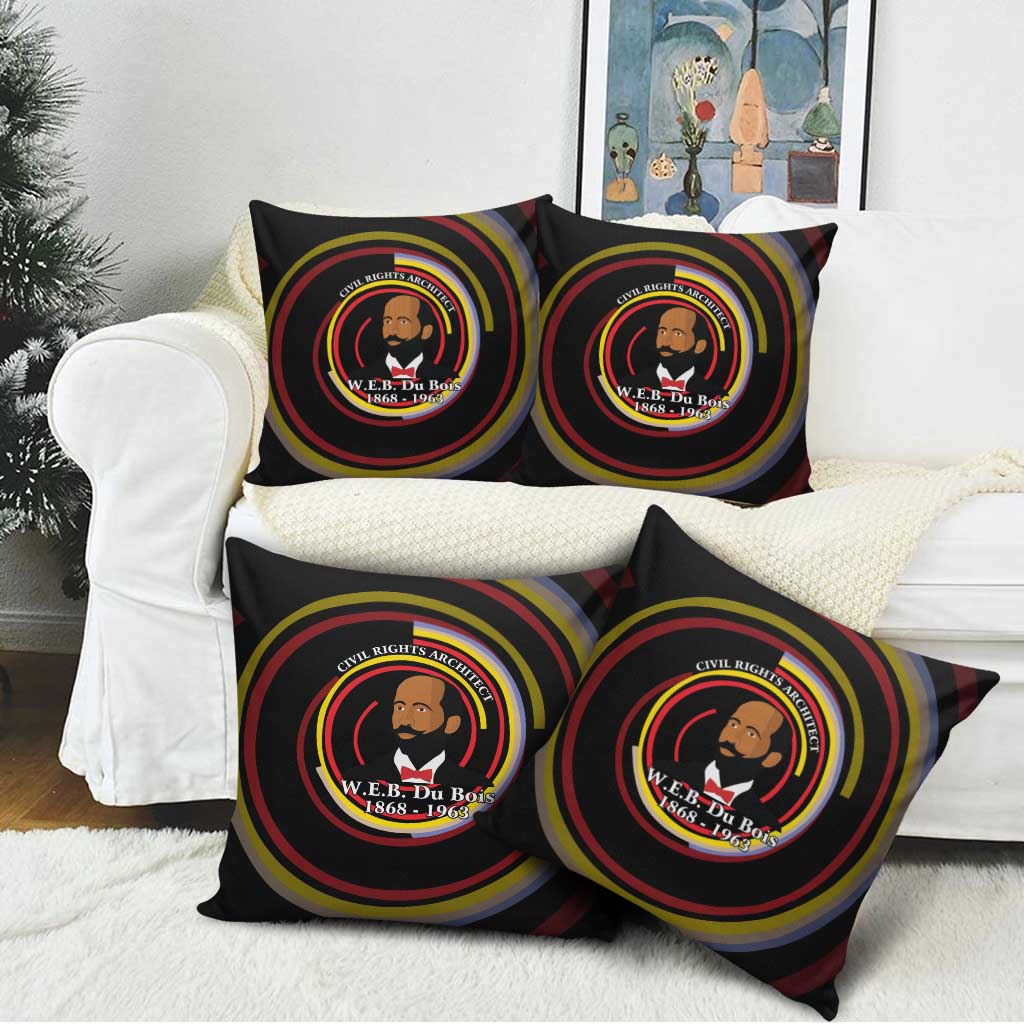 W.E.B. Du Bois Civil Rights Architect Pillow Cover Niagara Movement - NAACP Tribute Design - African Pride