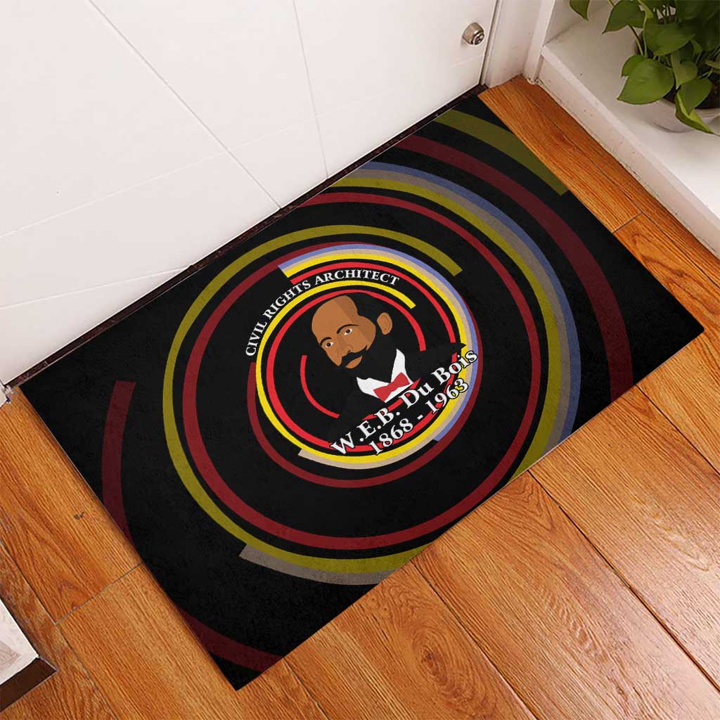 W.E.B. Du Bois Civil Rights Architect Rubber Doormat Niagara Movement - NAACP Tribute Design - African Pride