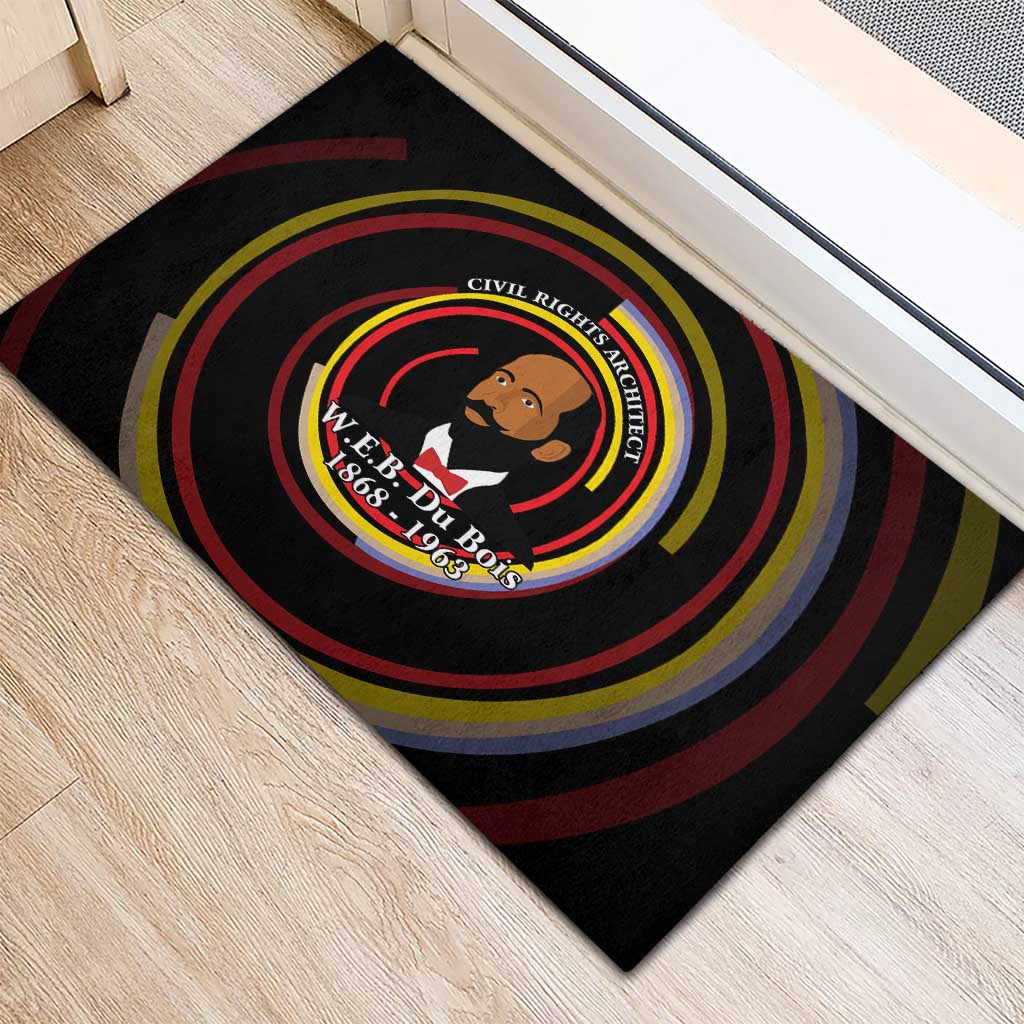 W.E.B. Du Bois Civil Rights Architect Rubber Doormat Niagara Movement - NAACP Tribute Design - African Pride
