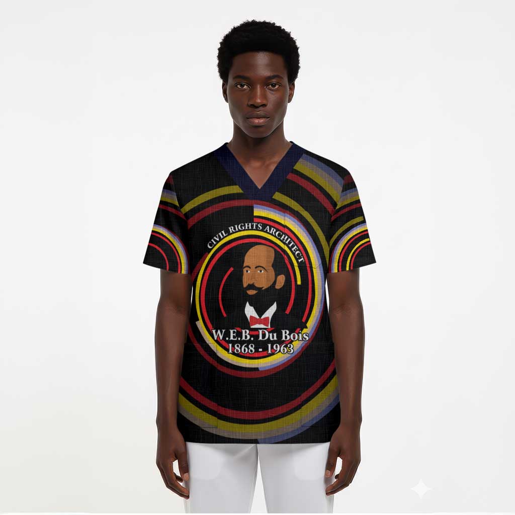 W.E.B. Du Bois Civil Rights Architect Scrub Top Niagara Movement - NAACP Tribute Design - African Pride