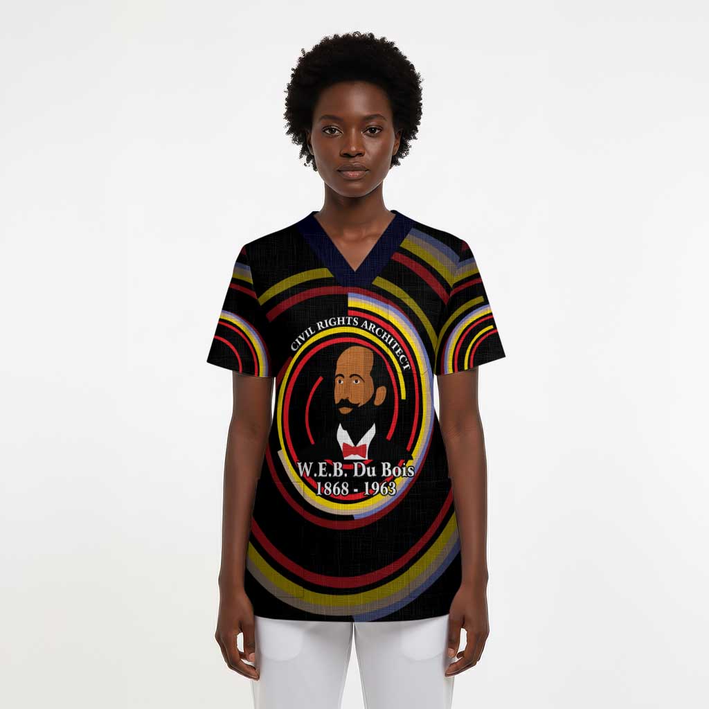 W.E.B. Du Bois Civil Rights Architect Scrub Top Niagara Movement - NAACP Tribute Design - African Pride