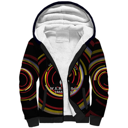 W.E.B. Du Bois Civil Rights Architect Sherpa Hoodie Niagara Movement - NAACP Tribute Design - African Pride