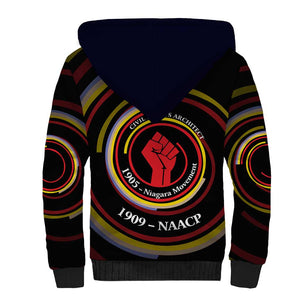 W.E.B. Du Bois Civil Rights Architect Sherpa Hoodie Niagara Movement - NAACP Tribute Design - African Pride
