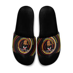 W.E.B. Du Bois Civil Rights Architect Slide Sandals Niagara Movement - NAACP Tribute Design - African Pride