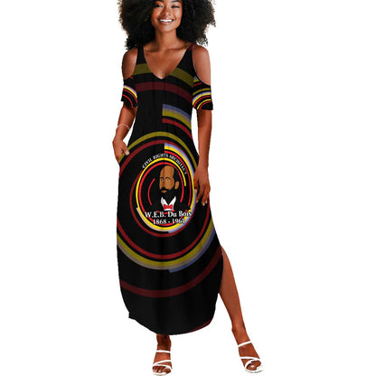 W.E.B. Du Bois Civil Rights Architect Summer Maxi Dress Niagara Movement - NAACP Tribute Design TS04