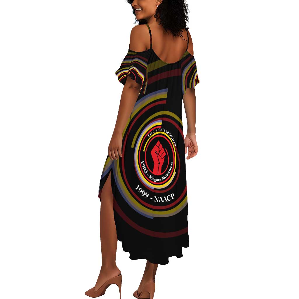 W.E.B. Du Bois Civil Rights Architect Summer Maxi Dress Niagara Movement - NAACP Tribute Design TS04