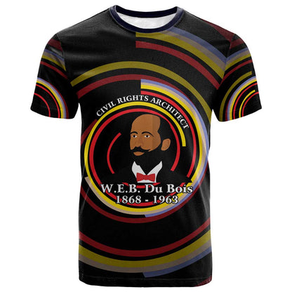 W.E.B. Du Bois Civil Rights Architect T shirt Niagara Movement - NAACP Tribute Design TS04