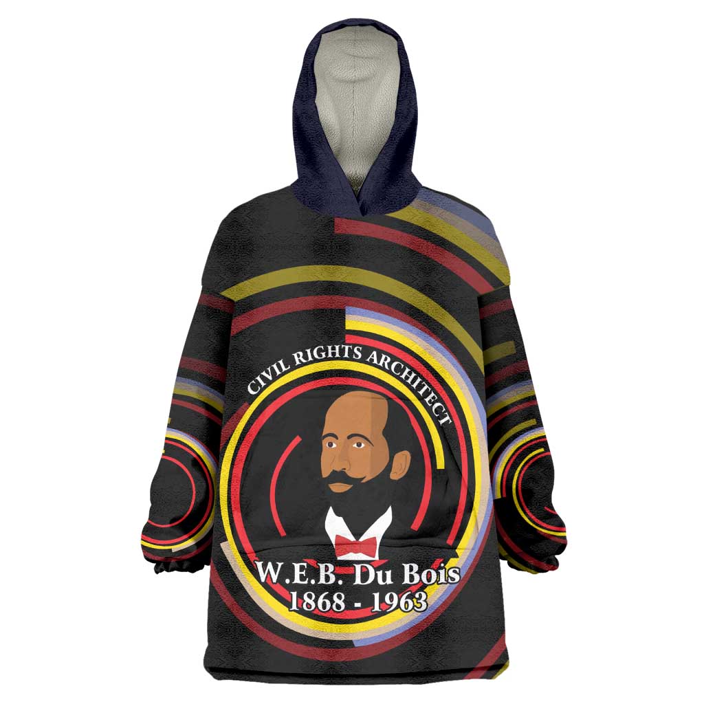 W.E.B. Du Bois Civil Rights Architect Wearable Blanket Hoodie Niagara Movement - NAACP Tribute Design - African Pride