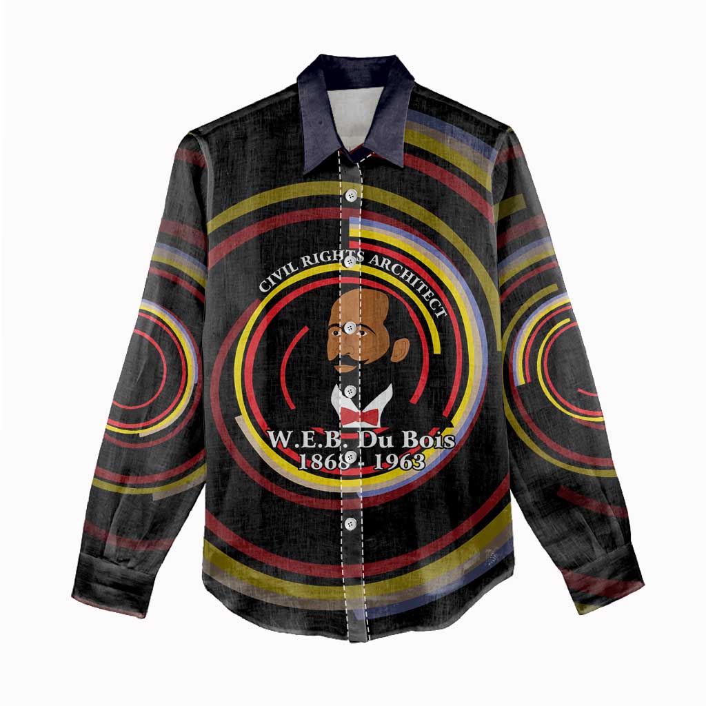 W.E.B. Du Bois Civil Rights Architect Women Casual Shirt Niagara Movement - NAACP Tribute Design - African Pride