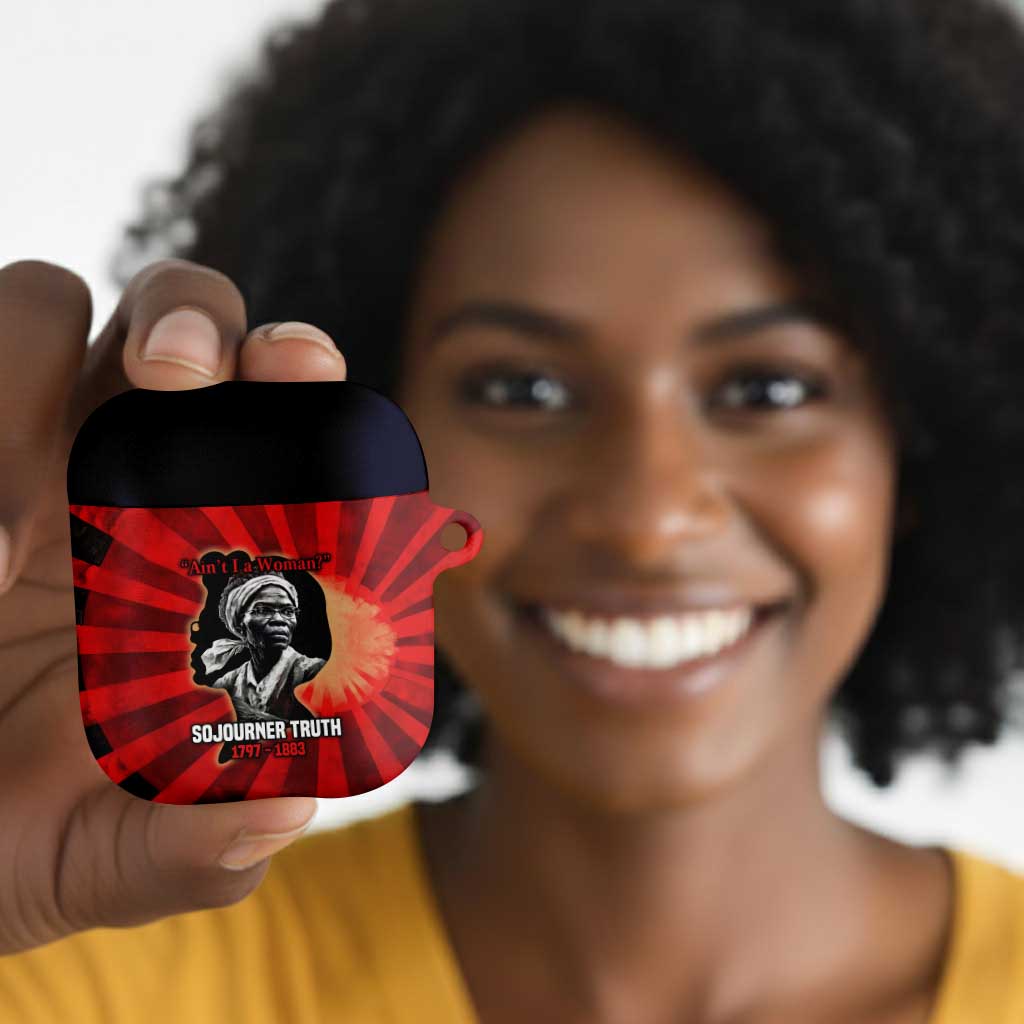 Sojourner Truth AirPods Case Ain’t I a Woman - Akron 1851 Speech Tribute Design - African Pride