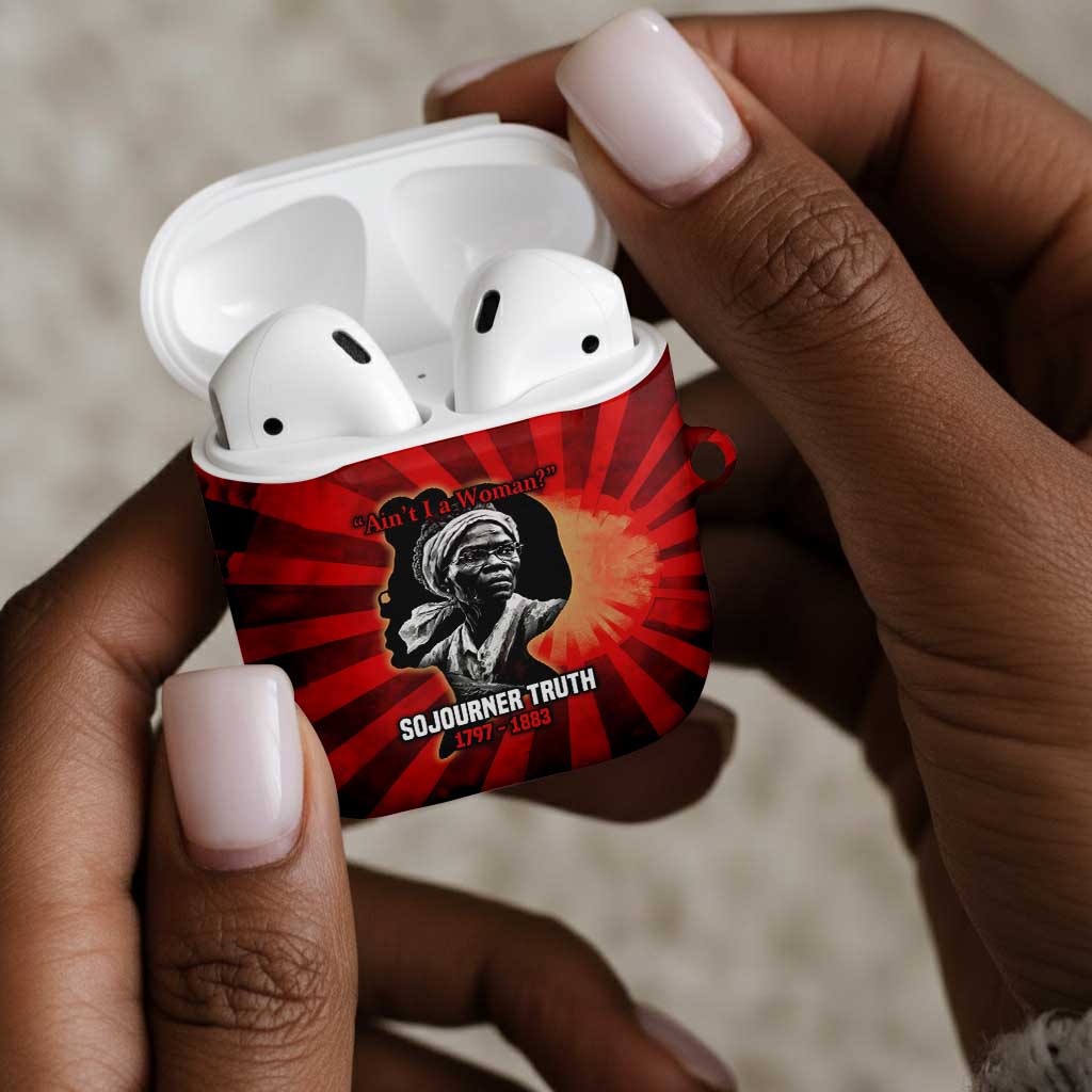 Sojourner Truth AirPods Case Ain’t I a Woman - Akron 1851 Speech Tribute Design - African Pride
