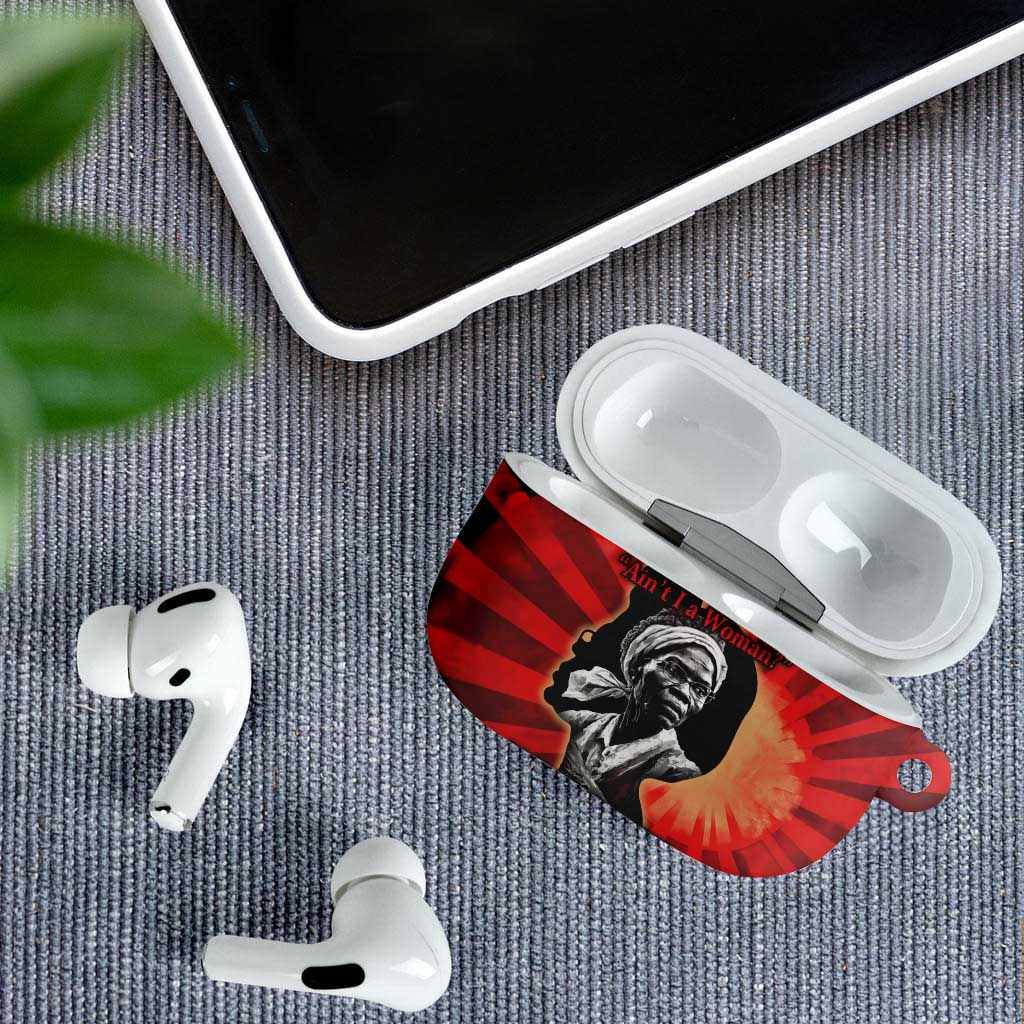 Sojourner Truth AirPods Case Ain’t I a Woman - Akron 1851 Speech Tribute Design - African Pride