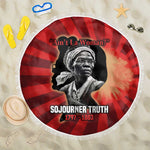 Sojourner Truth Beach Blanket Ain’t I a Woman - Akron 1851 Speech Tribute Design - African Pride