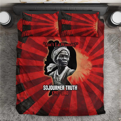 Sojourner Truth Bedding Set Ain’t I a Woman - Akron 1851 Speech Tribute Design - African Pride