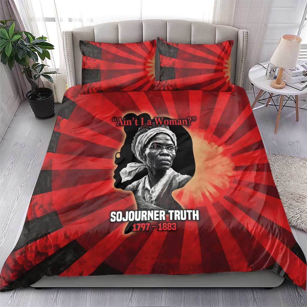 Sojourner Truth Bedding Set Ain’t I a Woman - Akron 1851 Speech Tribute Design - African Pride