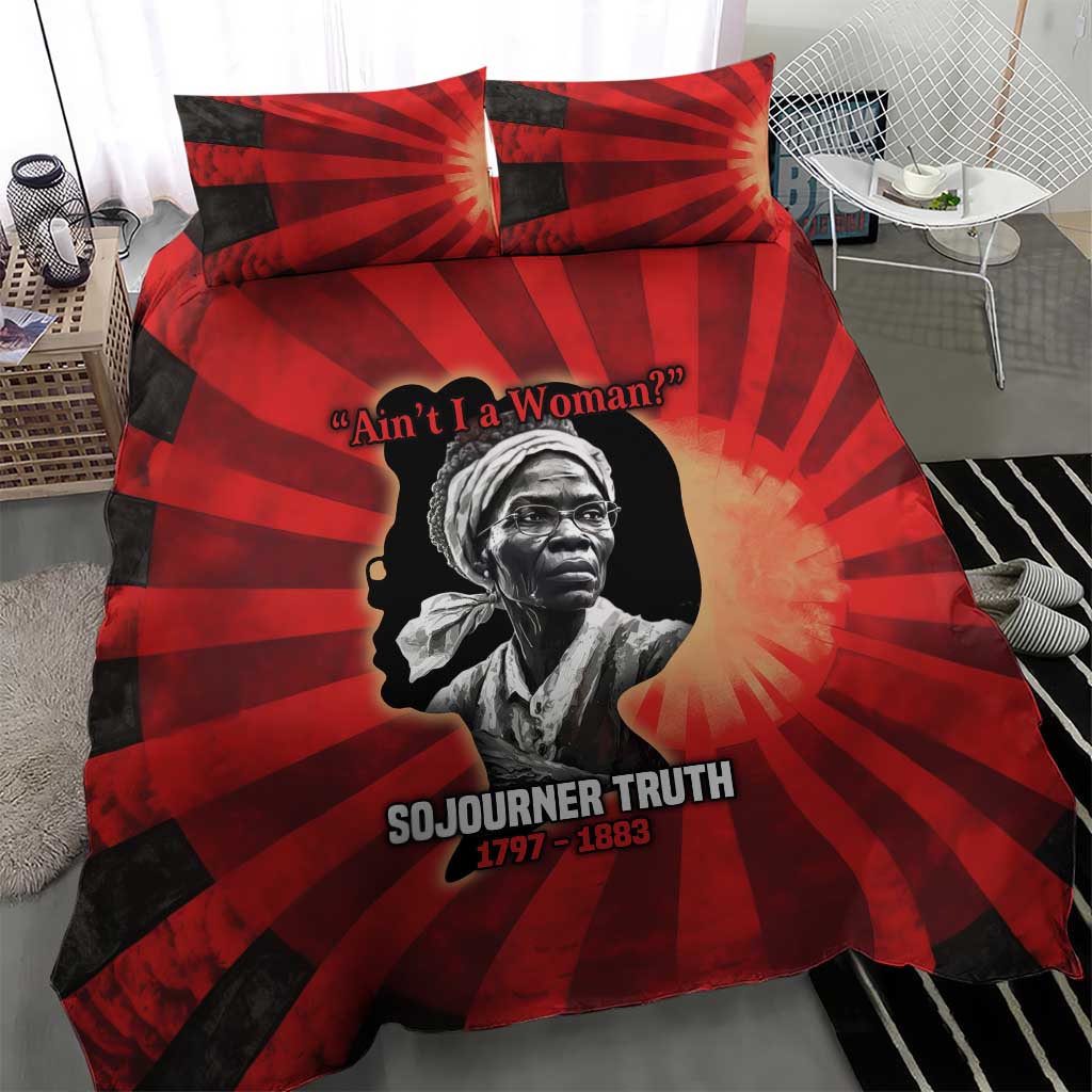 Sojourner Truth Bedding Set Ain’t I a Woman - Akron 1851 Speech Tribute Design - African Pride