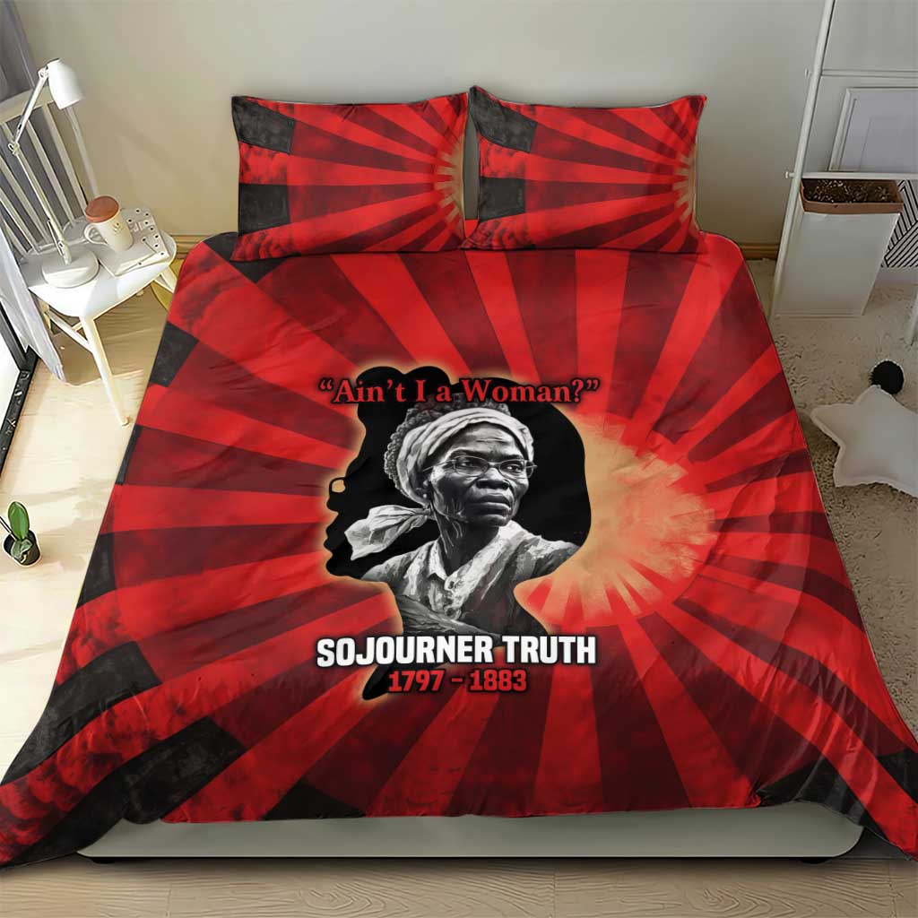 Sojourner Truth Bedding Set Ain’t I a Woman - Akron 1851 Speech Tribute Design - African Pride