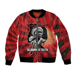 Sojourner Truth Bomber Jacket Ain’t I a Woman - Akron 1851 Speech Tribute Design - African Pride