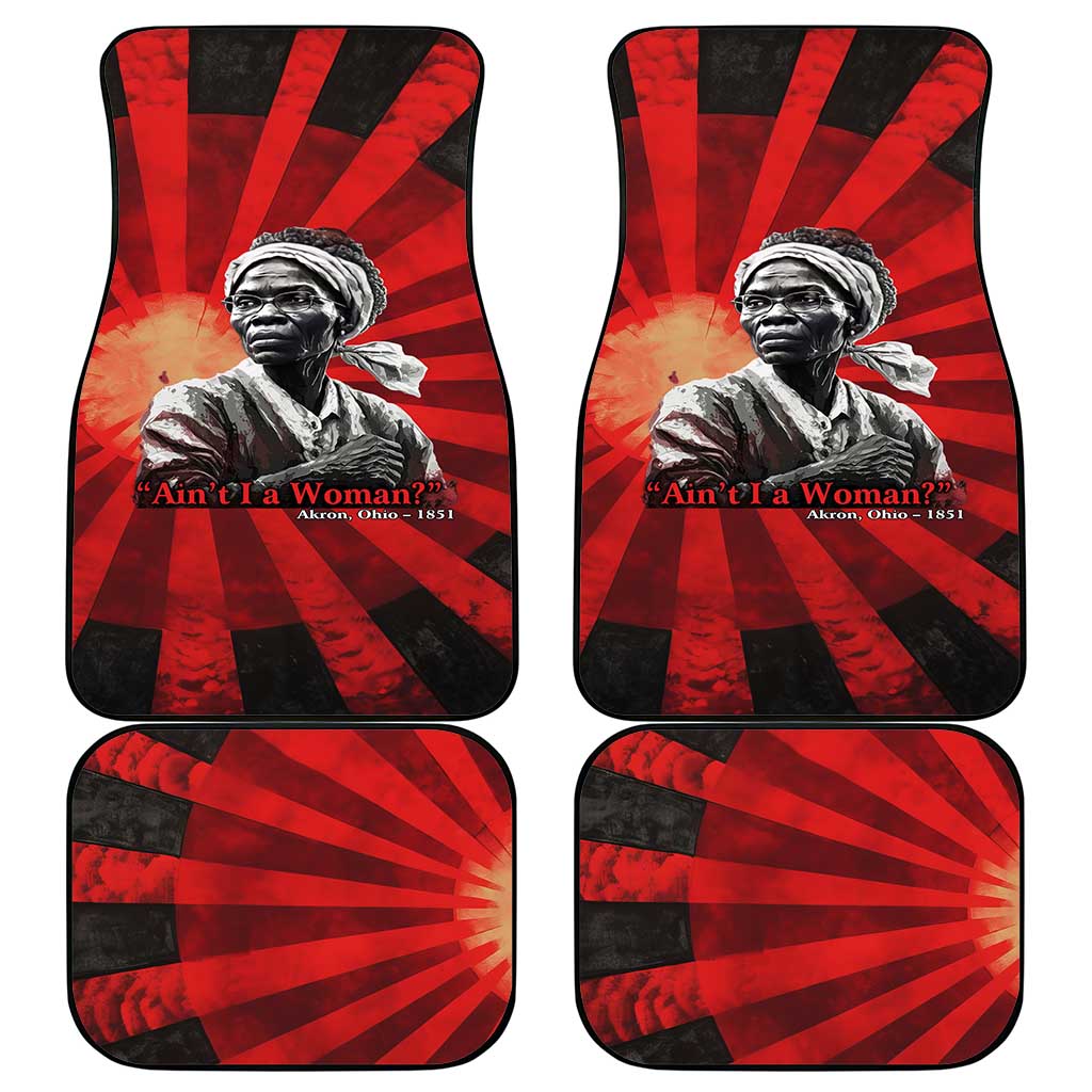 Sojourner Truth Car Mats Ain’t I a Woman - Akron 1851 Speech Tribute Design - African Pride