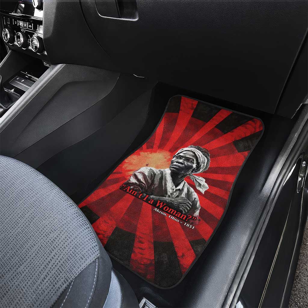 Sojourner Truth Car Mats Ain’t I a Woman - Akron 1851 Speech Tribute Design - African Pride