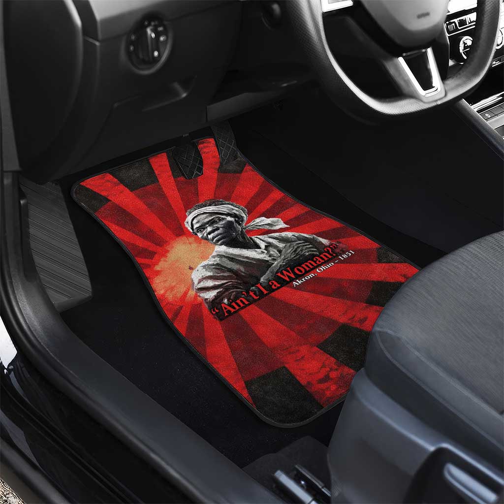 Sojourner Truth Car Mats Ain’t I a Woman - Akron 1851 Speech Tribute Design - African Pride