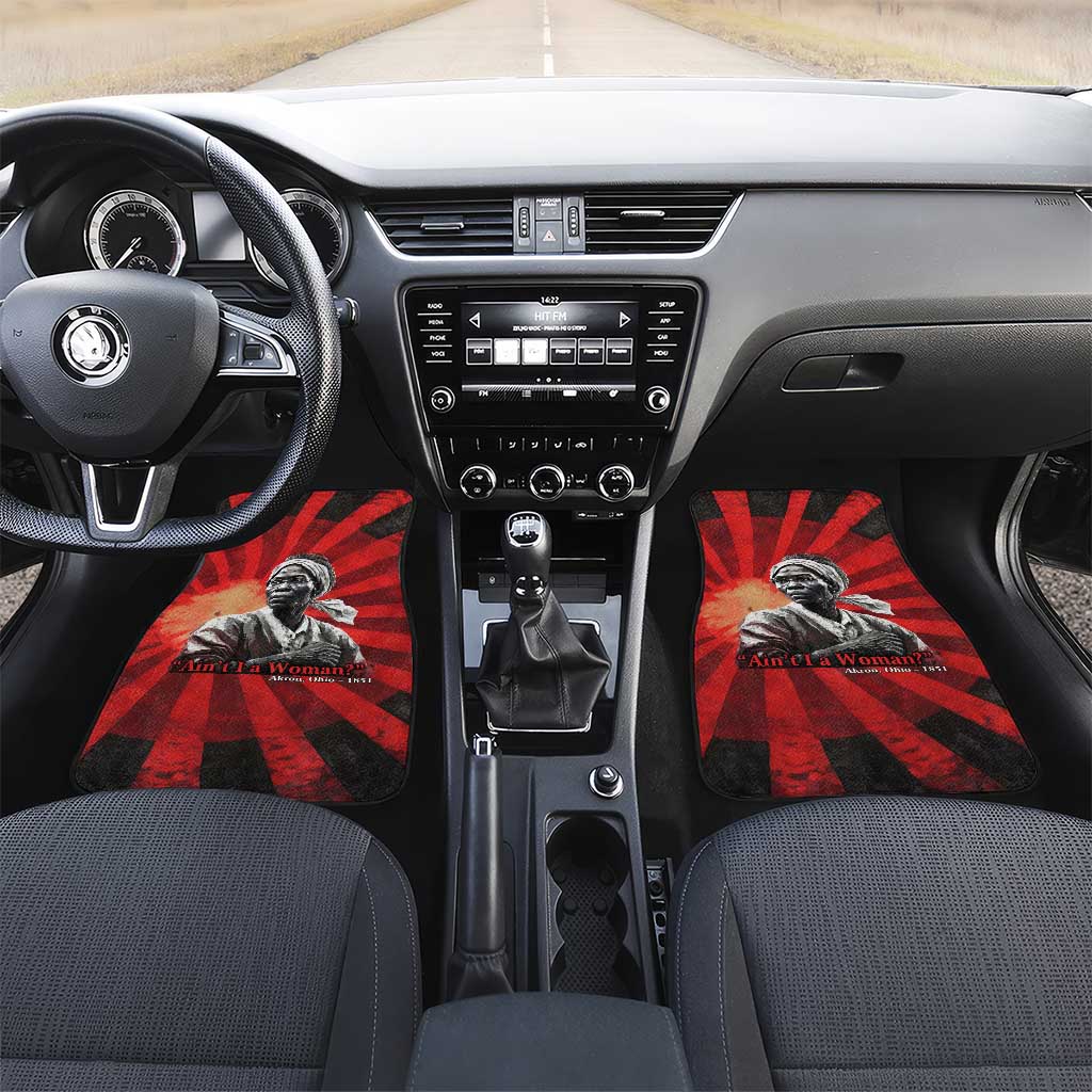 Sojourner Truth Car Mats Ain’t I a Woman - Akron 1851 Speech Tribute Design - African Pride