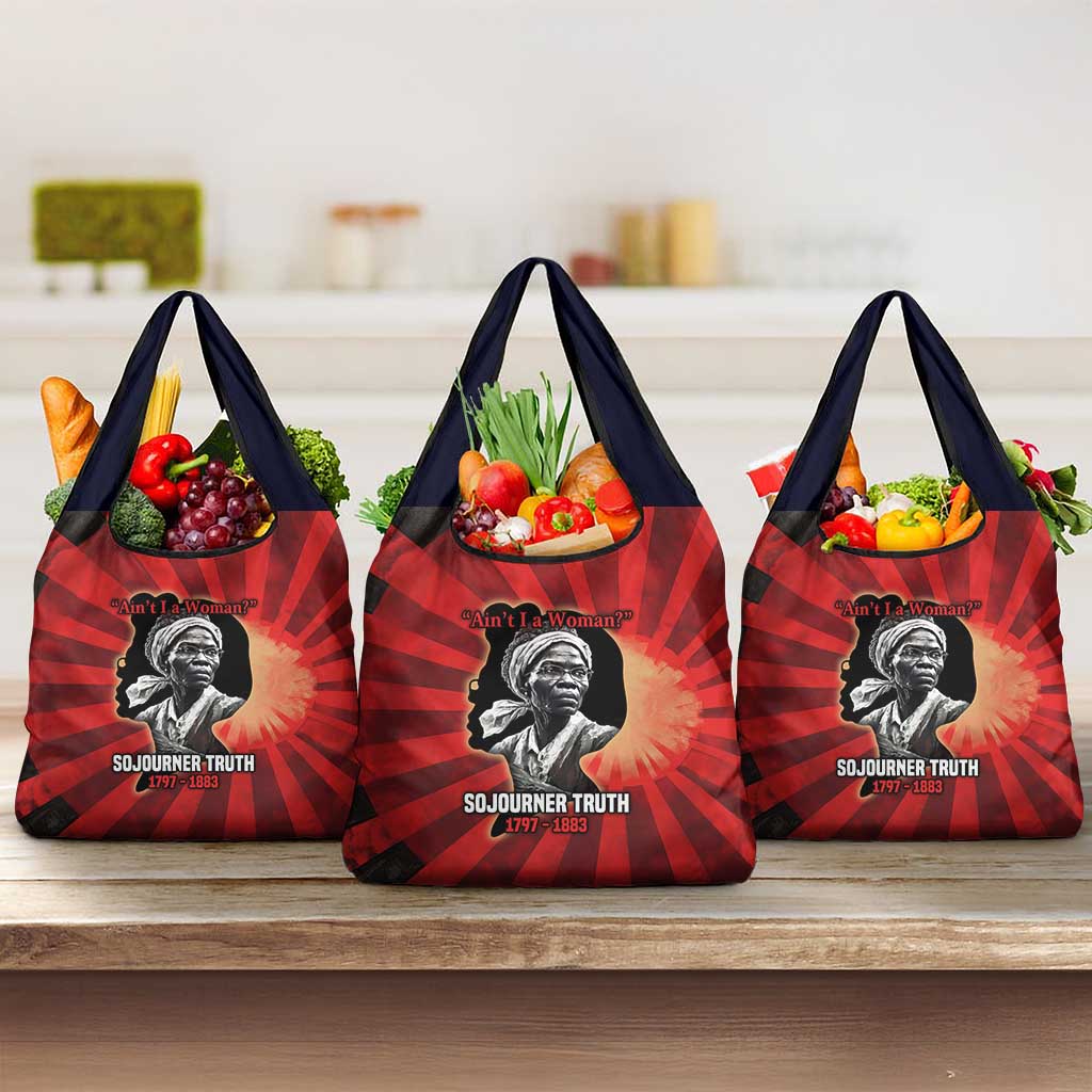 Sojourner Truth Grocery Bag Ain’t I a Woman - Akron 1851 Speech Tribute Design - African Pride