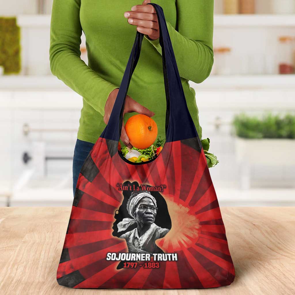 Sojourner Truth Grocery Bag Ain’t I a Woman - Akron 1851 Speech Tribute Design - African Pride
