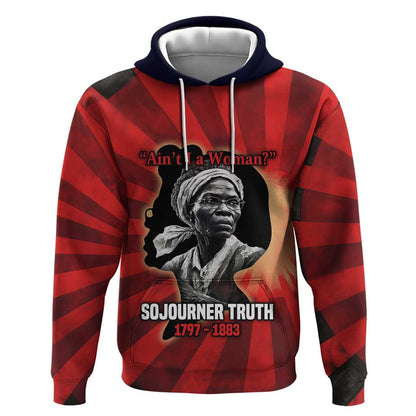 Sojourner Truth Hoodie Ain’t I a Woman - Akron 1851 Speech Tribute Design - African Pride