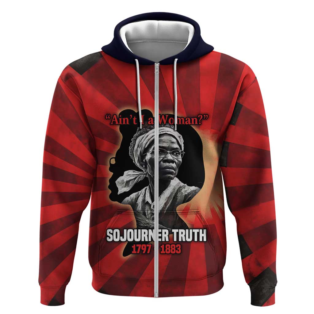 Sojourner Truth Hoodie Ain’t I a Woman - Akron 1851 Speech Tribute Design - African Pride
