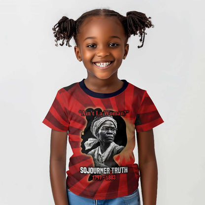 Sojourner Truth Kid T shirt Aint I a Woman - Akron 1851 Speech Tribute Design TS04