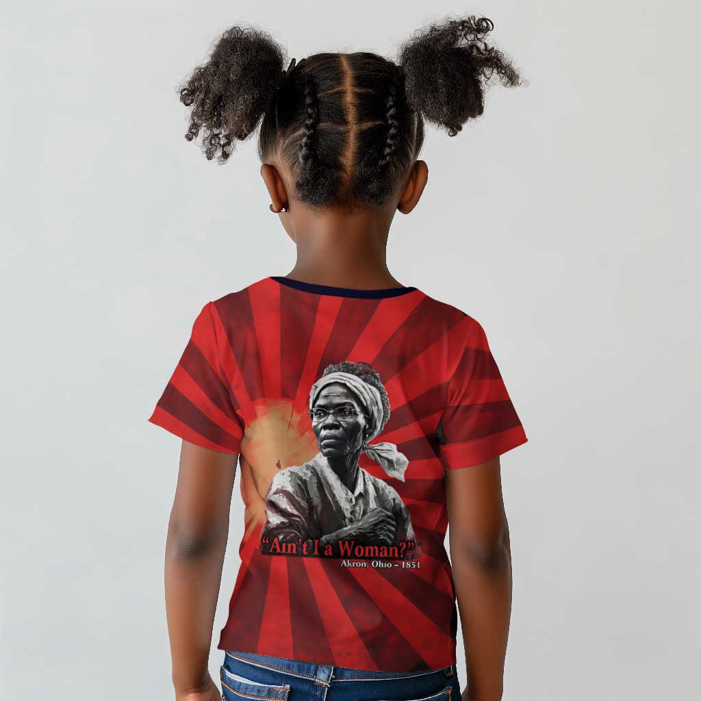 Sojourner Truth Kid T shirt Aint I a Woman - Akron 1851 Speech Tribute Design TS04