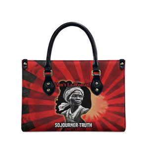 Sojourner Truth Leather Bag Ain’t I a Woman - Akron 1851 Speech Tribute Design - African Pride