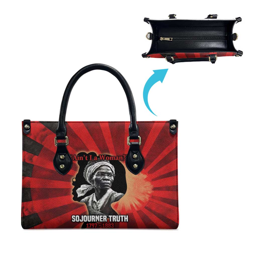 Sojourner Truth Leather Bag Ain’t I a Woman - Akron 1851 Speech Tribute Design - African Pride