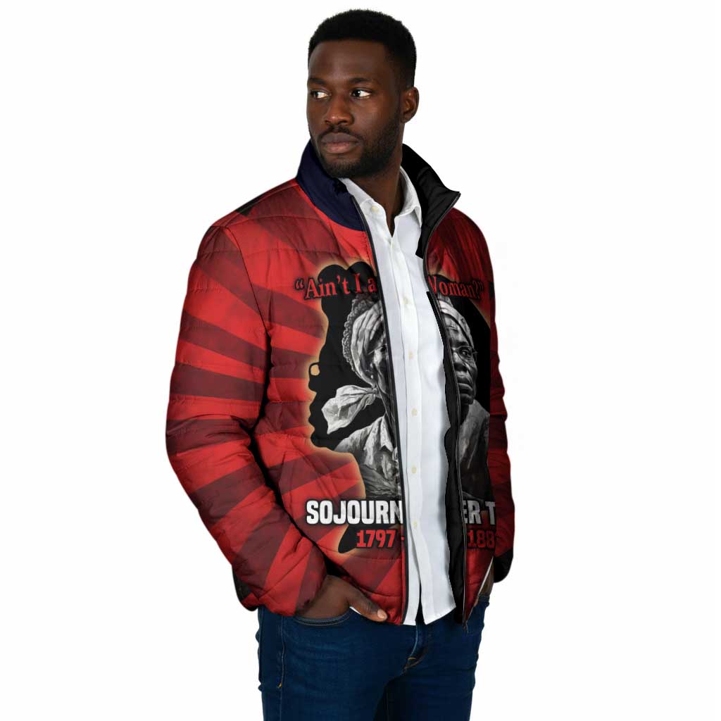 Sojourner Truth Padded Jacket Ain’t I a Woman - Akron 1851 Speech Tribute Design - African Pride