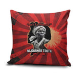 Sojourner Truth Pillow Cover Ain’t I a Woman - Akron 1851 Speech Tribute Design - African Pride