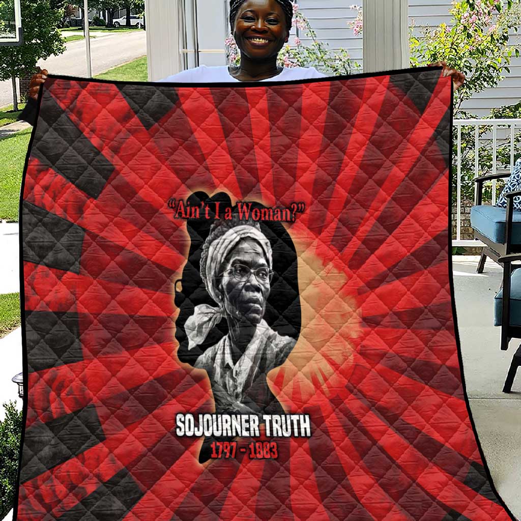 Sojourner Truth Quilt Ain’t I a Woman - Akron 1851 Speech Tribute Design - African Pride
