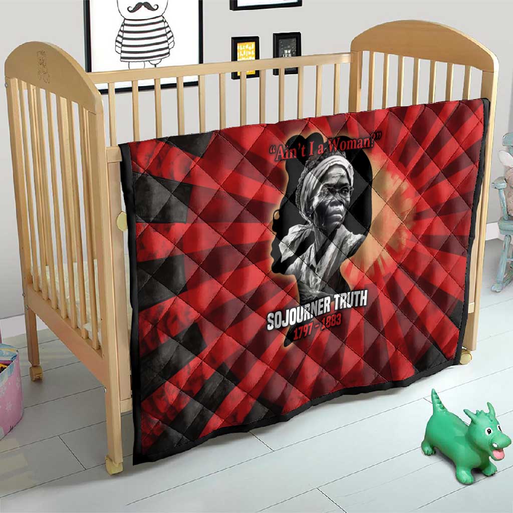 Sojourner Truth Quilt Ain’t I a Woman - Akron 1851 Speech Tribute Design - African Pride