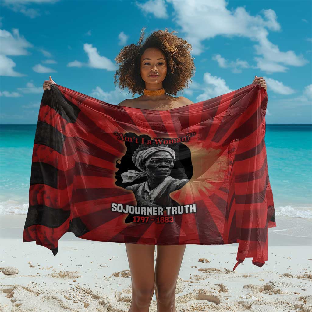 Sojourner Truth Sarong Ain’t I a Woman - Akron 1851 Speech Tribute Design - African Pride