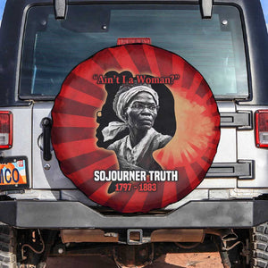 Sojourner Truth Spare Tire Cover Ain’t I a Woman - Akron 1851 Speech Tribute Design - African Pride