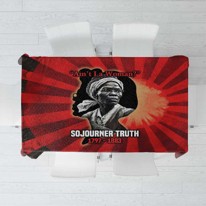 Sojourner Truth Tablecloth Ain’t I a Woman - Akron 1851 Speech Tribute Design - African Pride