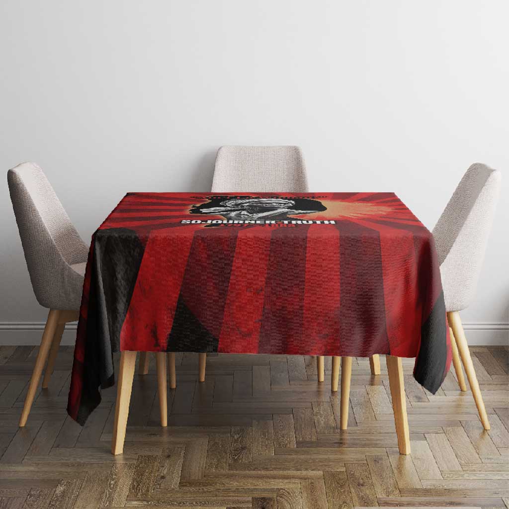 Sojourner Truth Tablecloth Ain’t I a Woman - Akron 1851 Speech Tribute Design - African Pride