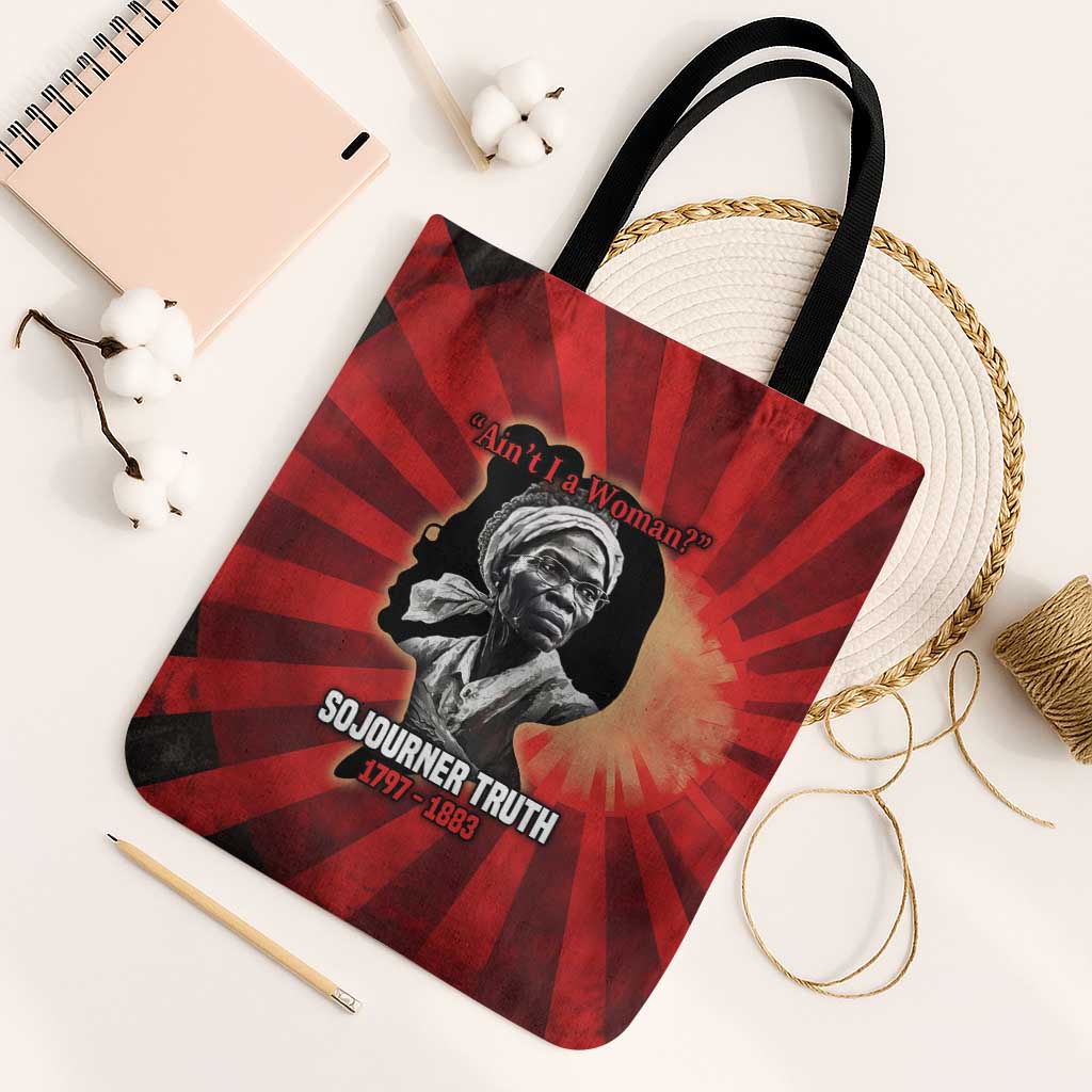 Sojourner Truth Tote Bag Ain’t I a Woman - Akron 1851 Speech Tribute Design - African Pride