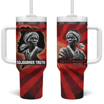 Sojourner Truth Tumbler With Handle Ain’t I a Woman - Akron 1851 Speech Tribute Design - African Pride