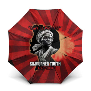 Sojourner Truth Umbrella Ain’t I a Woman - Akron 1851 Speech Tribute Design - African Pride