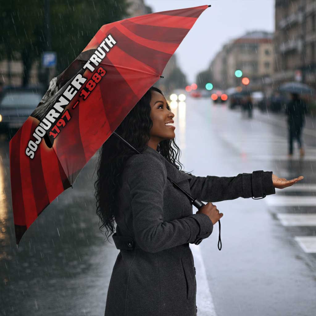 Sojourner Truth Umbrella Ain’t I a Woman - Akron 1851 Speech Tribute Design - African Pride