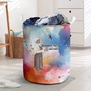 Sojourner Truth Laundry Basket I Sell the Shadow - Abolitionist Legacy Watercolor Design - African Pride