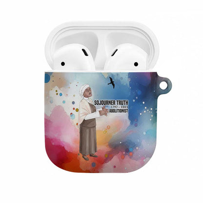 Sojourner Truth AirPods Case I Sell the Shadow - Abolitionist Legacy Watercolor Design - African Pride