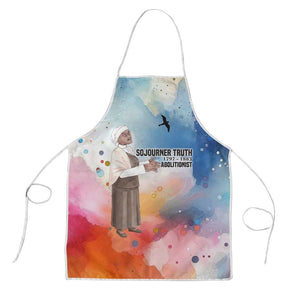 Sojourner Truth Apron I Sell the Shadow - Abolitionist Legacy Watercolor Design - African Pride