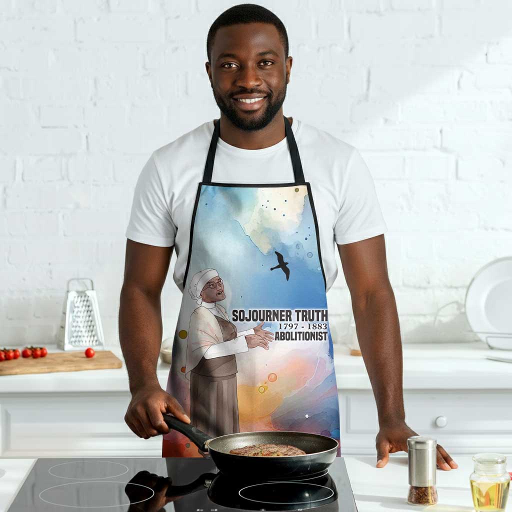 Sojourner Truth Apron I Sell the Shadow - Abolitionist Legacy Watercolor Design - African Pride